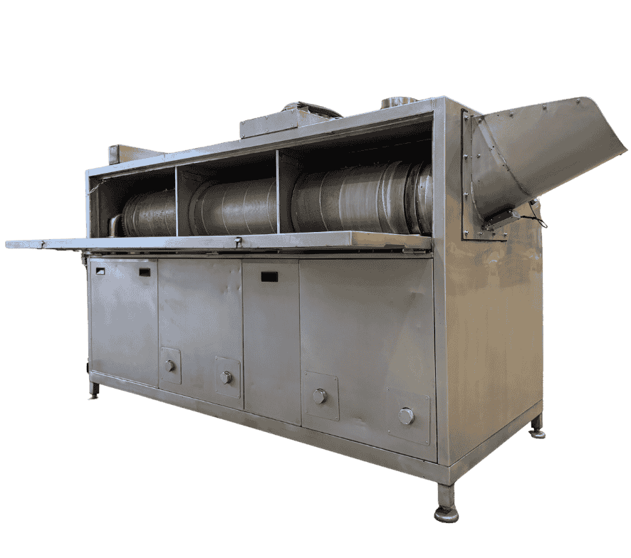 KSN Drum Washer Model 350 WRD in stainless steel for automated industrial parts cleaning.